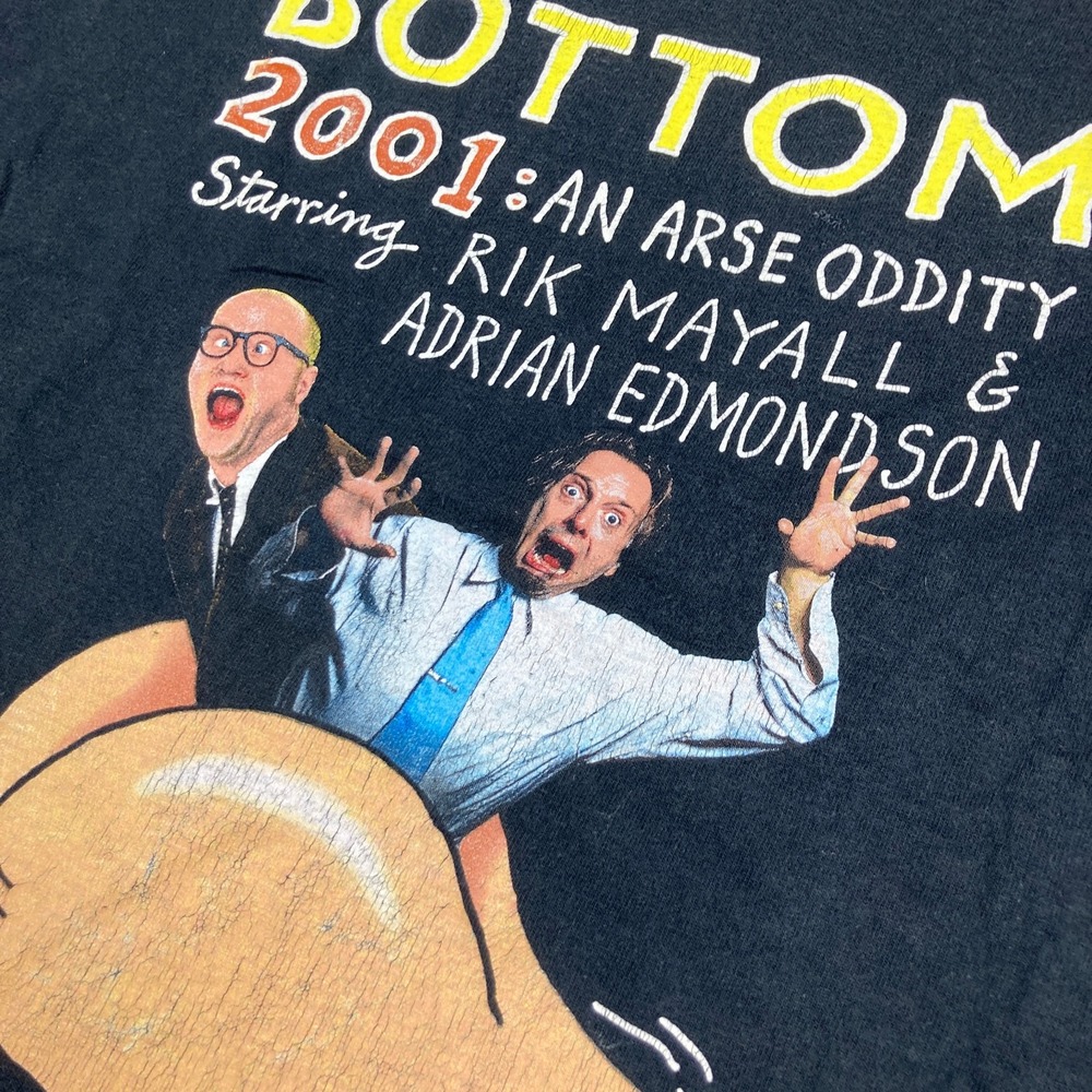 Vintage‎ The Bottom 2001 An Arse Oddity Shirt Mens M Black Live Show Comedy Y2K - Picture 4 of 14